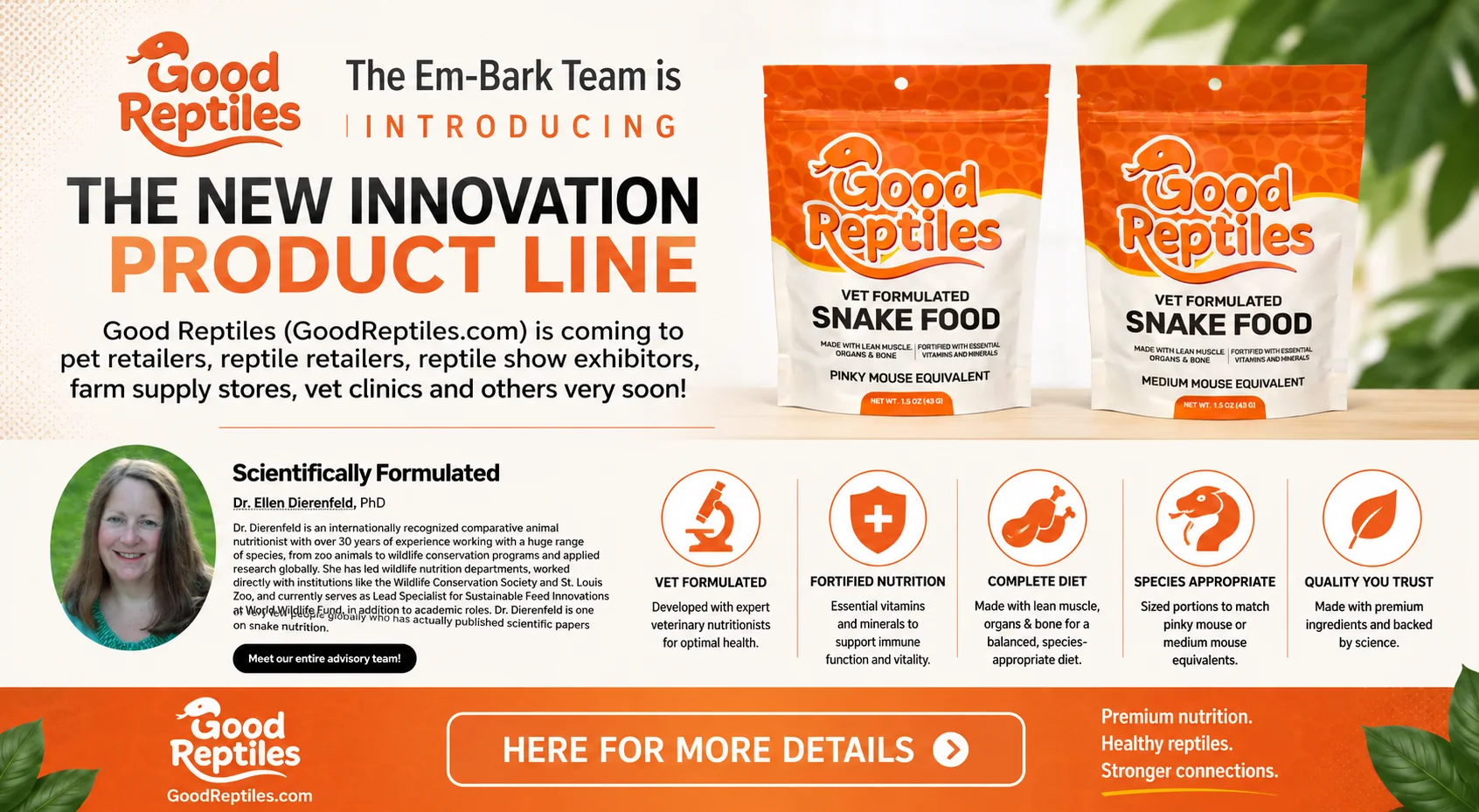 Good Reptiles — the new innovation product line from the Em-Bark team